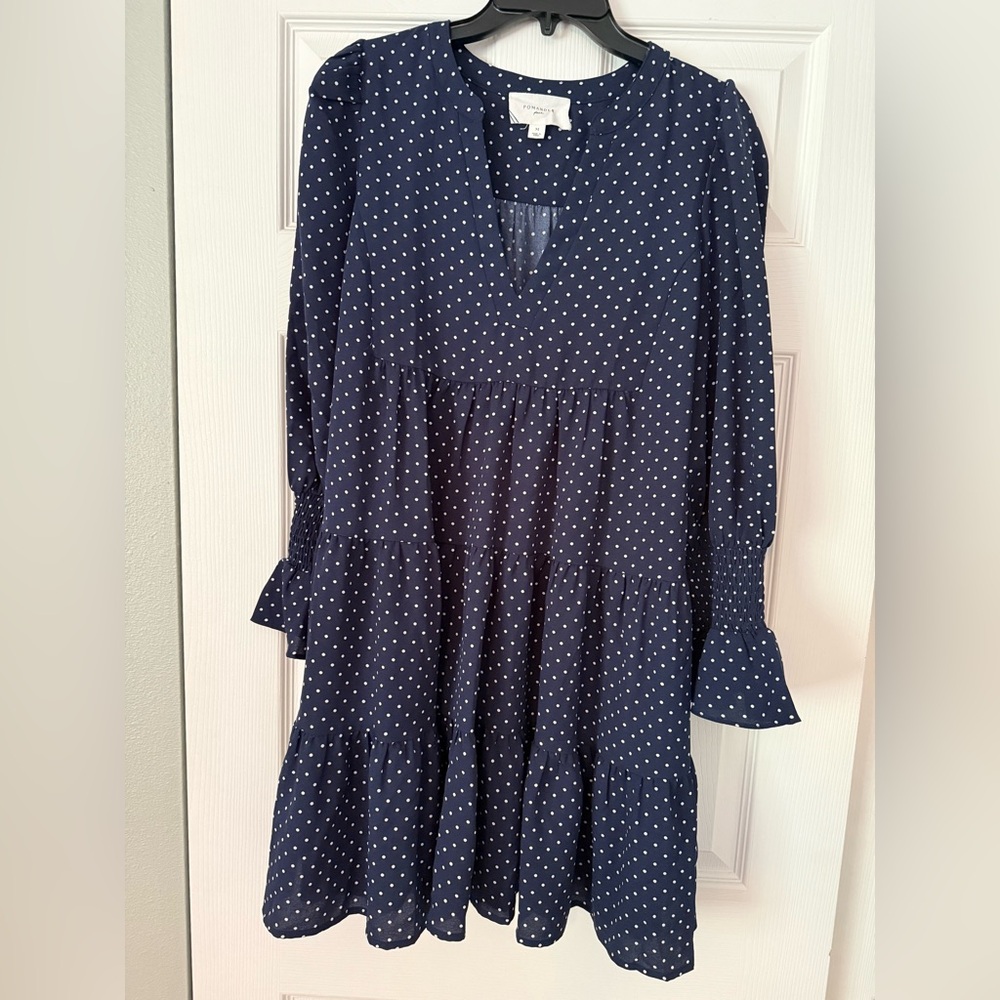 Pomander Place, Navy Polka Dot Kenzo Dress
